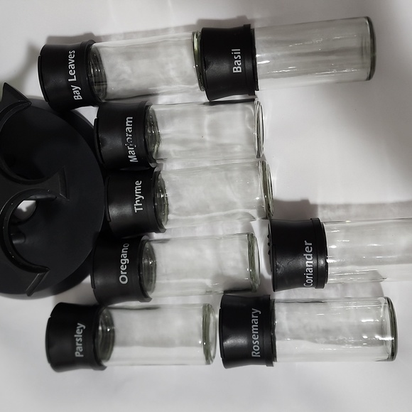 Spice Rack with 8 Jars, metal rotating carousel - Picture 6 of 9